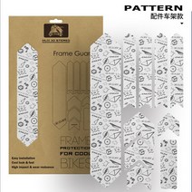 랩핑 데칼 자전거 스티커 프레임 스크래치 방지 도로 이동식 머드 가드 커버, 06 Pattern
