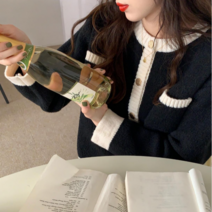 싸비예 간절기 포켓 니트 기다건