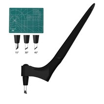 미싱 바늘 세트 자이로 컷 공예 도구 스테인레스 스틸 커터 360 도 종이 나이프 프로 안전 아트 절단, 6.black set