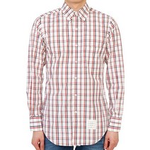[명품][명품][톰브라운] MWL001A 07877 960 포플린 체크 셔츠 클래식