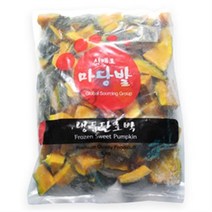식재료마당발 냉동단호박 (다이스 1kg)(껍질있음), 1개