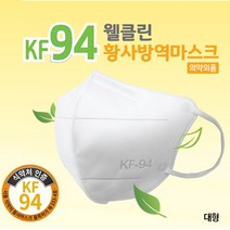 국내생산 식약처인증 웰클린 KF94 마스크 미세먼지황사차단, 1개, 1개입