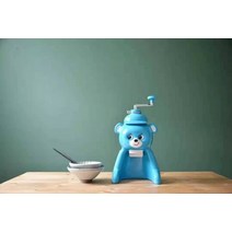 팥빙수 기계 슬러시 빙수기 설빙 제빙기 눈꽃, 단일사이즈, 블루