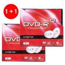 테크람 DVD-R 5P(1+1) 10장, DVD-R 5P 개별포장