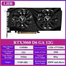 yeston rtx3080 rtx3060 10g 12g 그래픽 카드 14401777mhz 192320bit gddr6x hdmi-compatible+dp rtx 3080 3060, rtx3060 12g d6ga