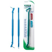 GUM 검 손잡이 핸들 치간칫솔 본체 605, 12개, 1개