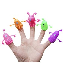 복화술인형 말하는인형 손가락인형 걱정인형 5 개대 참신 tpr 플라스틱 귀여운 표현 손 인형 손가락 인형 부모 스토리 텔링 소품 크리스마스, 5pcs 무작위 색상