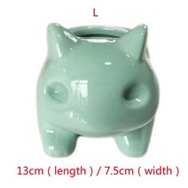 화분 다육이 미니 나무 장식 소형 식물 분재 kawaii 세라믹 succulent planter cute green plants flower pot with hole for, l
