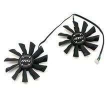 방열판 없는 그래픽 카드 쿨러 선풍기 MSI GTX780 770760 750Ti R9-290X 280X 270 용, 01 2pcs fan