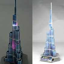 신나라-닷컴_led 부르즈 할리파 세트 1인 아동미술교구 만들기 방학숙제 만들기재료 만들기과제 만들기장난감 학습tlsskfk-ek