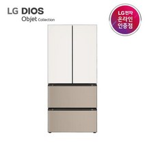 [LG전자] DIOS(디오스) 김치냉장고 스탠드형 김치톡톡 오브제컬렉션 491L [재질:미스트(Glass)]|[베이지/브라운/Z492GBC122S], Y