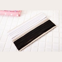 남아 바지 허리줄이기 납작 검정 고무줄 밴드 2개