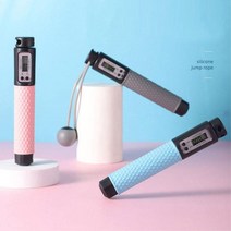 줄없는줄넘기 무선중량 홈트스피드 스마트 실내어린이 에어 초등 카운트 끈없는 초등학생 노라인 초등학교 로프, 실리콘2in1디지털줄넘기(핑크)