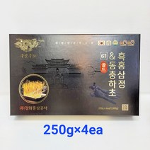 6년근 흑홍삼정 동충하초 골드, 250g*4ea