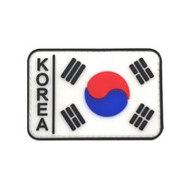 태극기 대한민국 군인 국기 찍찍이 PVC 패치 밀리터리 PATCH 태권도 국기 패션 고추 옷에붙이는 마크