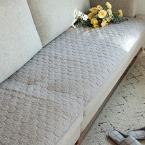 DJAGSO 헤시 퀸트 쇼파패드 2사이즈, 차콜, 4인용