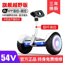 스마트 전동휠 대리기사 학생 출퇴근 투휠보드 스쿠터, 54V K8화이트+컨트롤2개/블루투스+리모콘