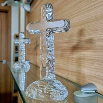 영롱공방 크리스탈 유리 인테리어 십자가 YL07