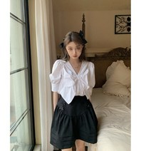 빅사이즈반팔와이셔츠 뚱뚱한 여름옷 치마세트 여성 배가리기 슬림핏 인싸템 계 눈길을 끄는 뱃살커버 2573995414