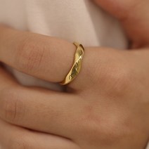 보벨르 실버 웨이브 반지 커플링 우정반지 우정링