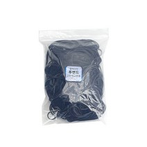 열에 강한 고탄력 고무줄 투밴드 블랙 100g, 1