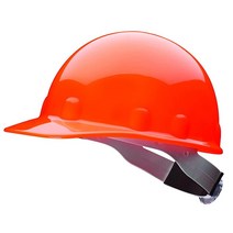Honeywell Ademco Fibre-Metal SuperEight 열가소성 캡 스타일 안전모 8포인트 래칫 서스펜션 그레이 - E2RWGY, Hi-Viz Strong Orange, Hi-Viz Strong Orange