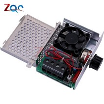 ac모터속도조절기 10000W 고전력 SCR 전압 조정기 모터 속도 컨트롤러 온도 스위치 조광기 조절기 냉각 팬, 한개옵션0