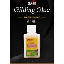 식용금박 금박지 금종이 글리터 반짝이 펄 60ML 금박 접착제 호일 식용 시트를위한 수성 환경 끈끈한 예술, 03 60ml-4pcs