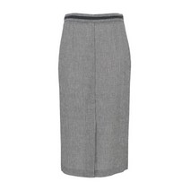 데코 셋업 투톤 린넨 스커트 DCWHA3701W