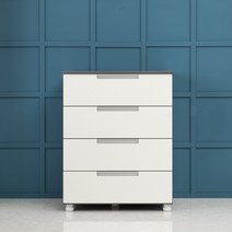 제인 깊은 4단 서랍장 800, 화이트