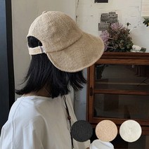 다파요 여름모자 린넨 와이어 벨크로 보닛햇 여성모자 린넨캡 보넷햇 여성 보넷 버킷햇 벙거지 모자