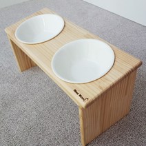 림스우드 대형견밥그릇 대형견도자기밥그릇 대형견밥그릇1구 대형견밥그릇2구 대형견도자기식기 대형견도자기그릇 대형견세라믹그릇 대형견식탁 대형견높이선택, 2구, 앞높이 20cm