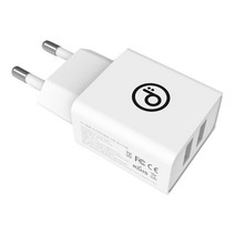 더블디 애플전용 12W 듀얼 초고속 충전기, 화이트, 1개