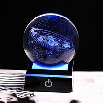 스노우볼 워터볼 새로운 80mm k9 크리스탈 태양계 플래닛 글로브 3d 레이저 새겨진 태양 시스템 볼 터치 스위치 led 라이트베이스 천문학 선물, 19-l