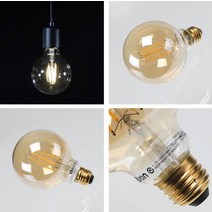 LED 에디슨 볼램프 G95 6W E26 KS 2700K 전구색