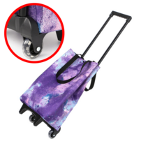 우레탄 바퀴달린장바구니 장보기카트 미니쇼핑카트 시장가방캐리어