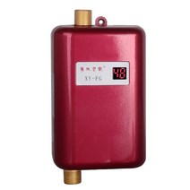 전기순간온수기 3800W/3000W 탱크 없는 순간 미니 전기 온수기 주방 보물 110/220V, 02 red_01 미국