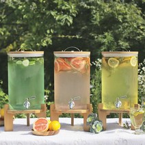 사계절 사용가능한 내열유리 음료디스펜서 5L 7.5L 10L, 베르세 음료디스펜서_7.5L