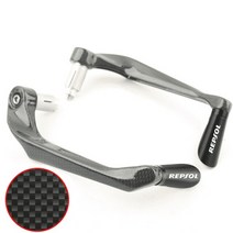 [해외]혼다 repsol cbr 250r 300 500 cbr600rr f5 cbr1000rr 용 실제 탄소 섬유 오토바이 브레이크 클러치 레버 가드 보호대, 검정