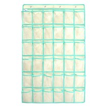 F3MA 36 투명 포켓 교실 포켓 차트 교사 휴대폰 홀더 걸이 계산기 정리함, 04 Beige