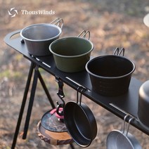 Thous Winds 캠핑 유투버 304 스테인레스 그릇 야외 캠핑 다기능 피크닉 그릇, 450ml 딥볼 샌드 컬러