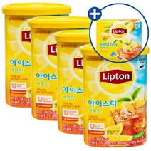 립톤 아이스티 907g 4개 + 40스틱 추가 증정, 레몬 907g 4개 + 40T