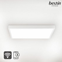 베스틴 LED 조명 CLM-051AESW 사각 방등 50W (IoT 타입 화이트)-스위치 설치포함, Iot스위치(1회로)
