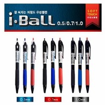 ibis 1000 아이볼(0.5mm)-빨강 1세트 12개입, 혼합