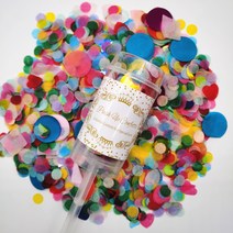 뿌리는 컨페티 파티 꽃가루 종이폭죽 7종, 레인보우