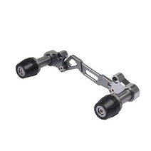 머플러슬라이더 호환 yamaha nvx aerox nmax155 xmax300 honda forza pcx 125 용 범용 오토바이 충돌 방지 낙하 방지 소음기 휠 슬라이더, 회색