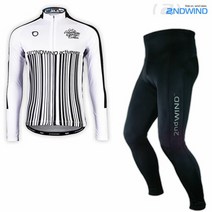 브랜드없음 세컨윈드 45se 긴팔져지+9부패드바지 자전거의류 세트