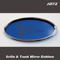ArtX 탑기어 I AM THE STIG 순정교체형 미러 엠블럼 NO.149(그릴/트렁크엠블렘)(K5K7K3포르테쿱뉴프라이로체이노베이션뉴카렌스쏘울쏘렌토R스포티지R뉴모닝레이), 브라운미러, A-Type, D