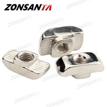 ZONSANTAT 슬롯 너트 M3 M4 M5 M6 M8 T 너트 해머 슬라이딩 헤드 프린터 부품 패스너 커넥터 3030 4040 알, 03 M5 x 20 pieces_02 3030