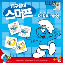 BRDmp_스머프메모리게임 완구 보드 카드 보드장난감 학습보드 캐릭터보드_+/Fmp/+, {본상품}